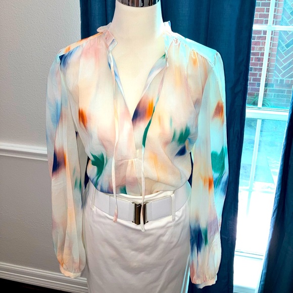 Joie Cotton Long Sleeve Blouse - Picture 3 of 15